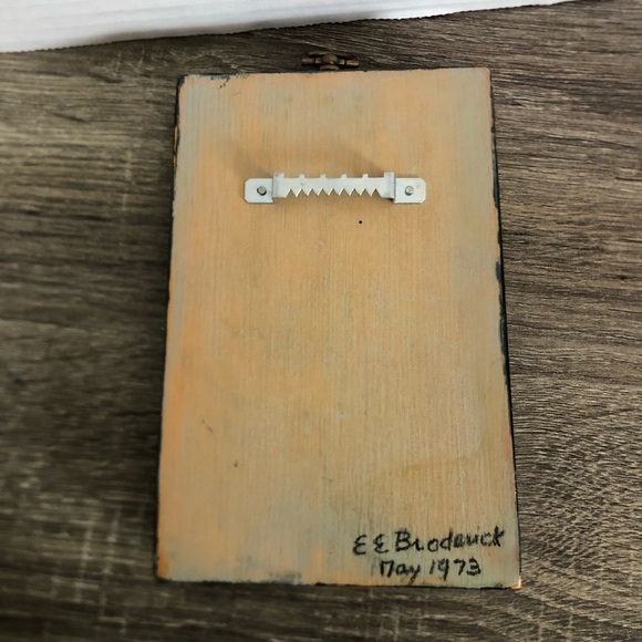 Vtg Black and Gold Decorative Plaque Wall Decor - Picture 7 of 12